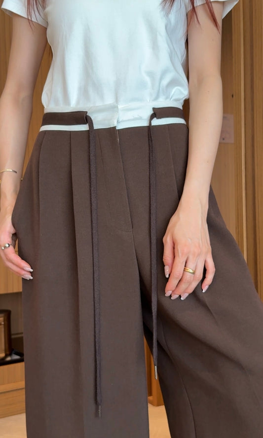 腰部设计休闲裤