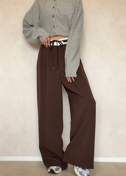 Waist design slacks