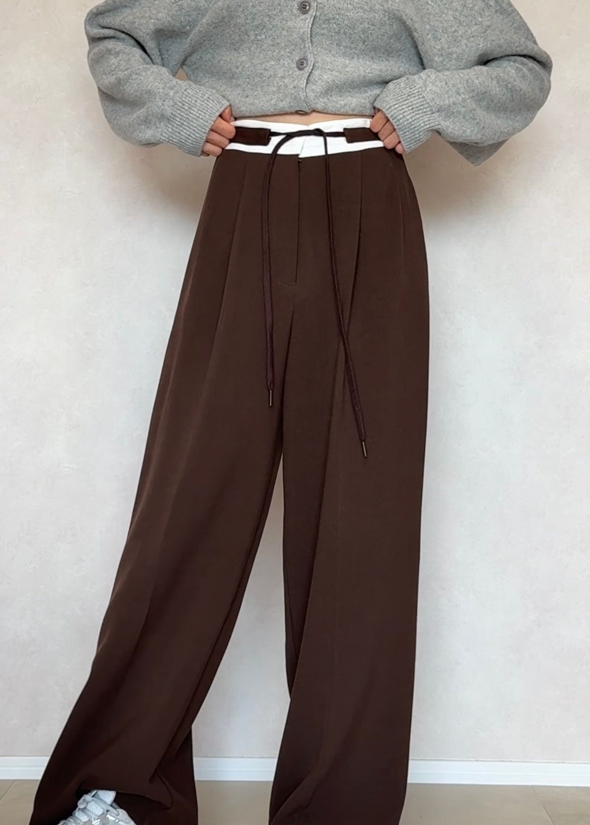 Waist design slacks