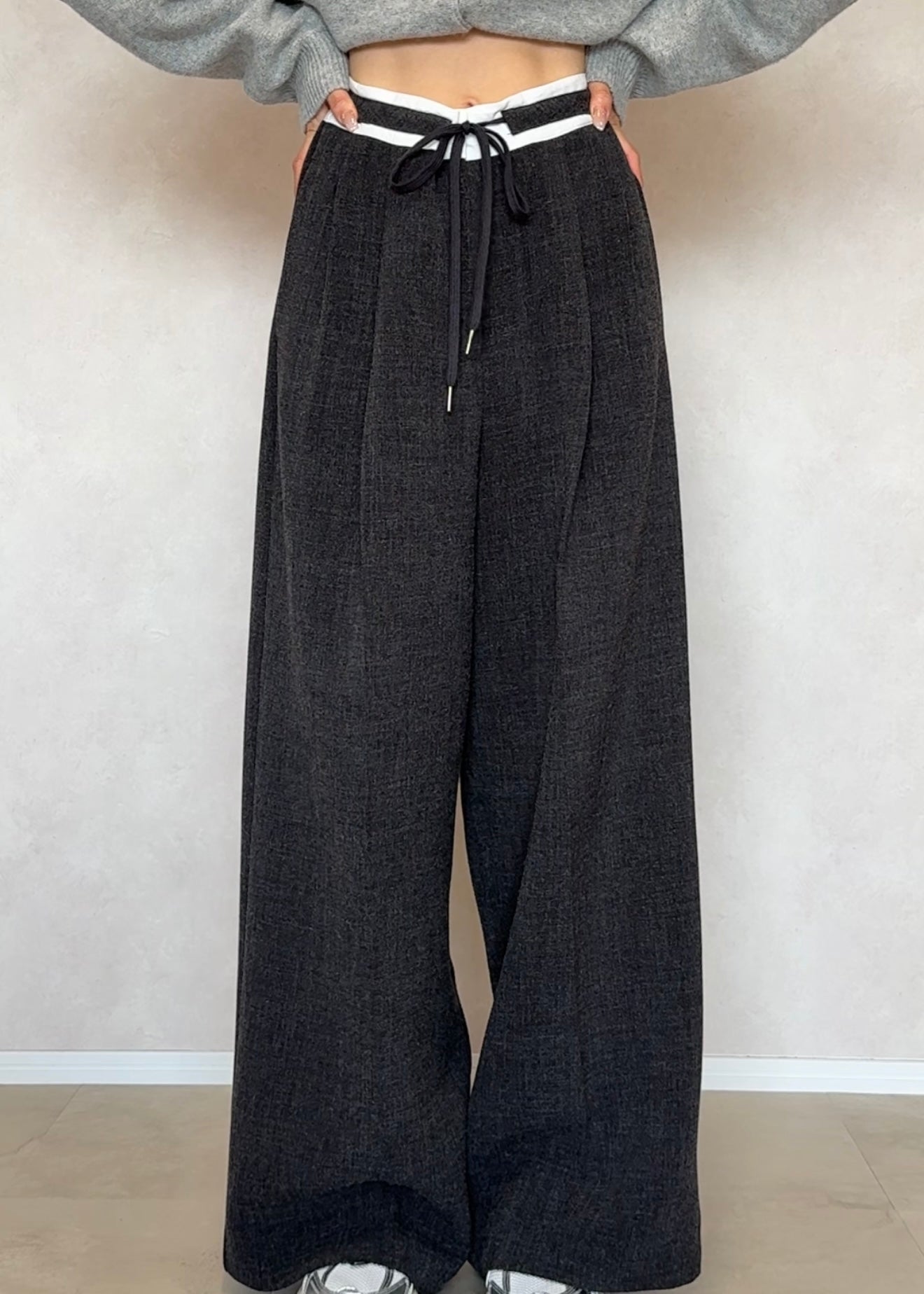 Waist design slacks