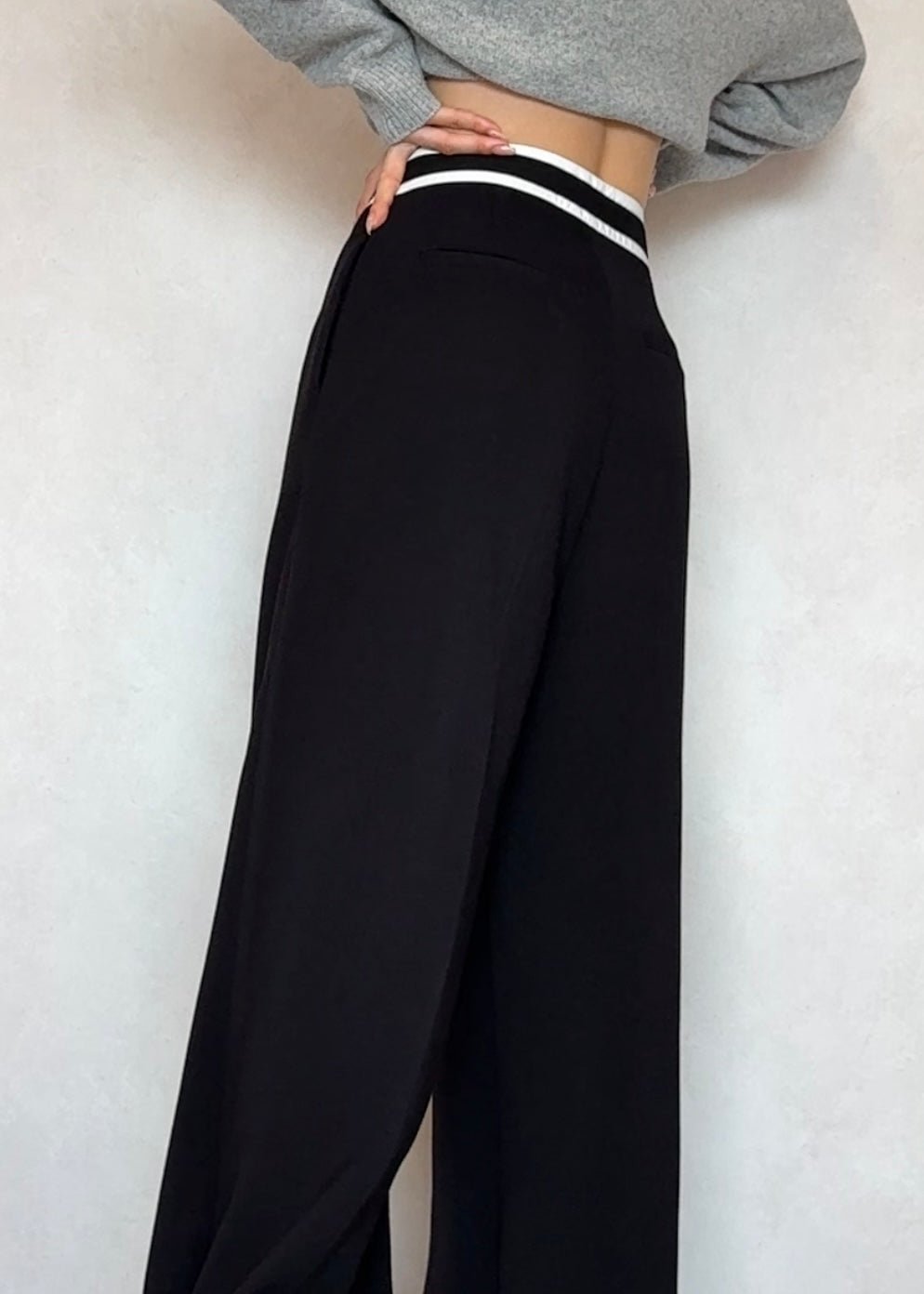 Waist design slacks